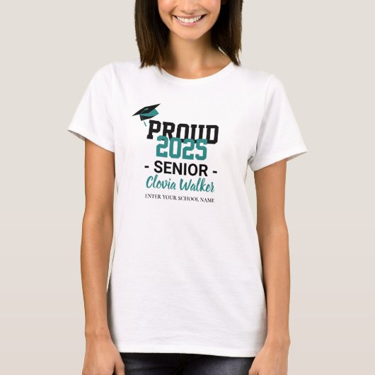 Maßgeschneiderte, stolze Schulabgänger T-Shirt (Vorderseite)