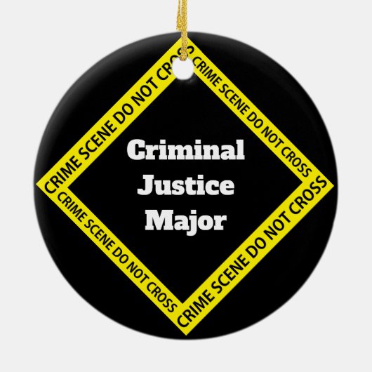 Maßgeschneiderte Strafjustiz Keramik Ornament (Hinten)