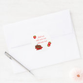 Maßgeschneiderte Strawberry Canning Labels Runder Aufkleber (Umschlag)