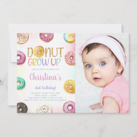 Maßgeschneiderte süße Party Einladungen für Kinder (Vorderseite)