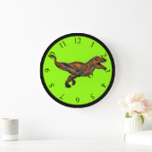 Maßgeschneiderte T-Rex-Kindersäulenuhr Große Wanduhr (Zuhause)