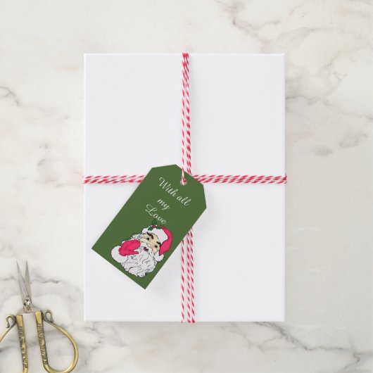 Maßgeschneiderte Taillenklauseln mit Text Geschenkanhänger (Mit Garn)
