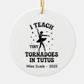 Maßgeschneiderte Tanzschmuck, Personalisiertes Bal Keramik Ornament (Vorne)