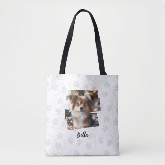 Maßgeschneiderte Tasche mit Adorable Dog Foto und (Vorderseite)