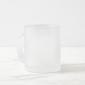Maßgeschneiderte Tasse aus Mattiertem Glas für jed (Vorderseite Links)