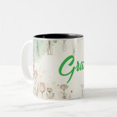 Maßgeschneiderte Tasse für zwei Töne Blumenkaffee (Vorderseite Links)