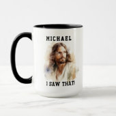 Maßgeschneiderte Tasse mit Jesus-Portrait - Ich ha (Links)