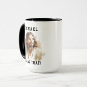 Maßgeschneiderte Tasse mit Jesus-Portrait - Ich ha (Vorderseite Links)