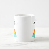 Maßgeschneiderte Tasse mit Niedlichem Regenbogen (Mittel)
