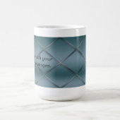 Maßgeschneiderte Tasse - Trellis Pattern Blue Back (Mittel)