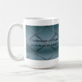Maßgeschneiderte Tasse - Trellis Pattern Blue Back (Links)