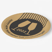 Maßgeschneiderte Teller für Champagner (Schrägansicht)