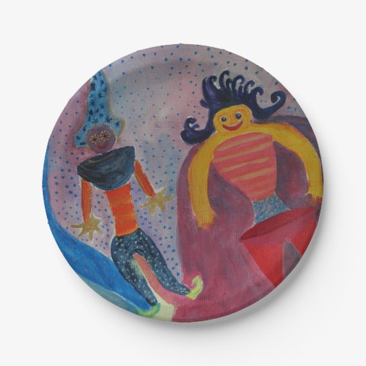 Maßgeschneiderte Teller für die Whimsikkunst 7 in (Vorderseite)