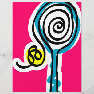 Maßgeschneiderte Tennis-Flyer für Geburtstag oder  Flyer
