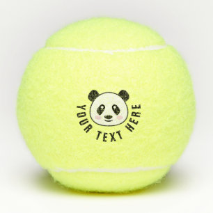 Maßgeschneiderte Tennisbälle mit niedlichem Panda