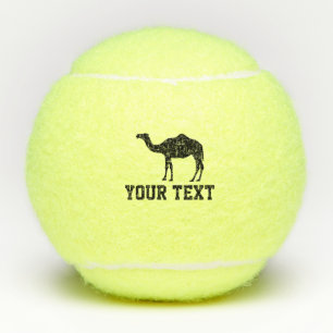 Maßgeschneiderte Tennisbälle mit schwarzem Kamel-S