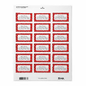 Maßgeschneiderte Termine Adressaufkleber (Vorne)