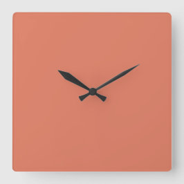 Maßgeschneiderte Terracotta 10,75" Square Acrylic Quadratische Wanduhr