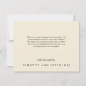 Maßgeschneiderte Terracotta Pampas Grass Boho Fall Dankeskarte (Rückseite)