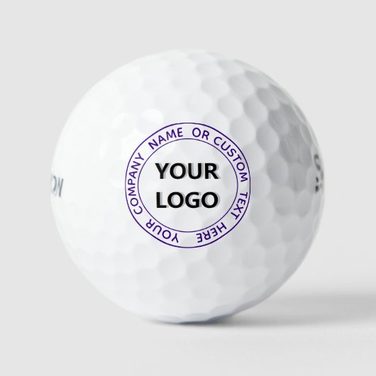 Maßgeschneiderte Text- und Logo-Werbebälle für Bri Golfball (Vorderseite)