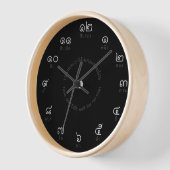 Maßgeschneiderte Thai Numbers Wall Clock Uhr (Winkel)