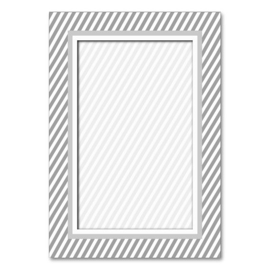 Maßgeschneiderte Tischnummer-Karten mit grauem Str Tischnummer (Rückseite)