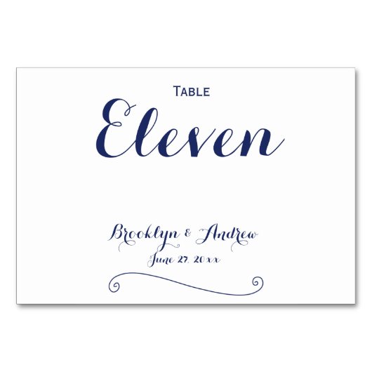 Maßgeschneiderte Tischnummern für Hochzeiten in We (Vorderseite)