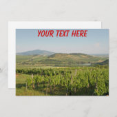 Maßgeschneiderte Tokaj-Weinberge, Ungarische Karte (Vorne/Hinten)