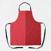 Maßgeschneiderte Tomato Red Dual-Tone-Schürze Schürze (Vorderseite)