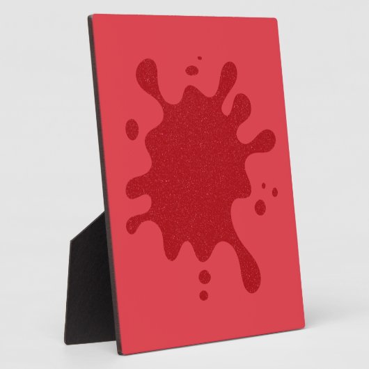 Maßgeschneiderte Tomato Red Splash Plaque Fotoplatte (Seite)