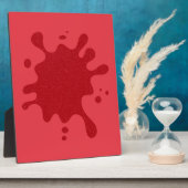 Maßgeschneiderte Tomato Red Splash Plaque Fotoplatte (Seite)