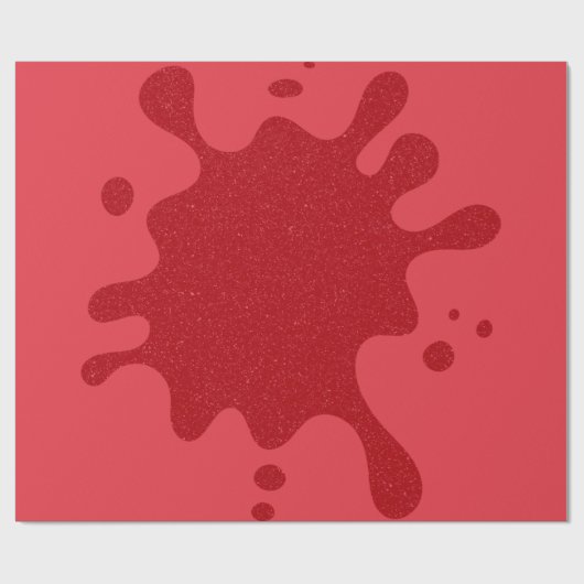 Maßgeschneiderte Tomato Red Spritzer Gift Wrap Geschenkpapier (Flach)