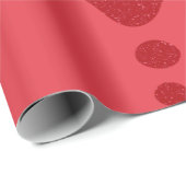 Maßgeschneiderte Tomato Red Spritzer Gift Wrap Geschenkpapier (Rolleneckpunkt)