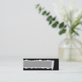 Maßgeschneiderte Torn Paper Unisex Business Cards Mini Visitenkarte (Stehend Vorderseite)