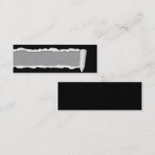 Maßgeschneiderte Torn Paper Unisex Business Cards Mini Visitenkarte (Vorne/Hinten)