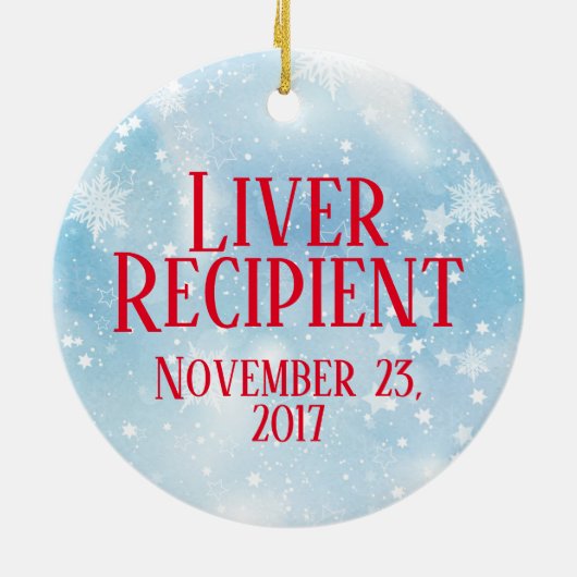 Maßgeschneiderte Transplantation Empfängnisverhütu Keramik Ornament (Hinten)