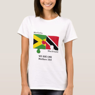Maßgeschneiderte TRINIDAD JAMAICA Paare T-Shirt