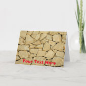 Maßgeschneiderte Trockensteinwand Karte (Vorderseite)