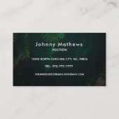 Maßgeschneiderte Tropenkarte Visitenkarte (Rückseite)