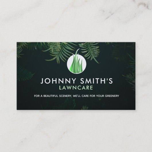 Maßgeschneiderte Tropenkarte Visitenkarte (Vorderseite)