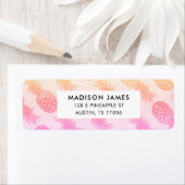 Maßgeschneiderte tropische Ananas-Rücksendeadresse (Insitu)