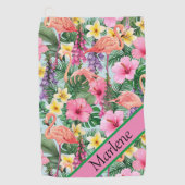 Maßgeschneiderte tropische golfhandtuch (Vorderseite)