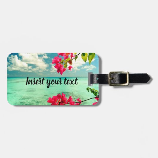 Maßgeschneiderte tropische Szene Gepäckanhänger (Vorderseite horizontal)