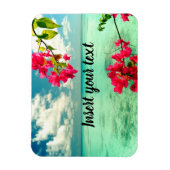 Maßgeschneiderte tropische Szene Magnet (Vertikal)