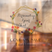 Maßgeschneiderte Tulips Gold & Black Event Plannin Fensteraufkleber (Blatt 2)