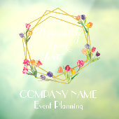 Maßgeschneiderte Tulips Gold & Black Event Plannin Fensteraufkleber (Blatt 3)