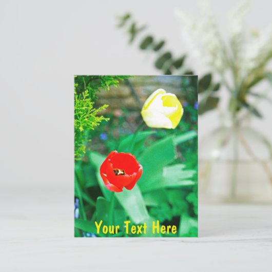 Maßgeschneiderte Tulips Postkarte (Stehend Vorderseite)