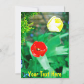 Maßgeschneiderte Tulpenkarte (Vorderseite)