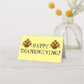 Maßgeschneiderte Türkei Erntedank Platzkarte (Rückseite)