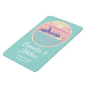 Maßgeschneiderte Türsignierung Moderne Retro-Namen Magnet (Linke Seite)